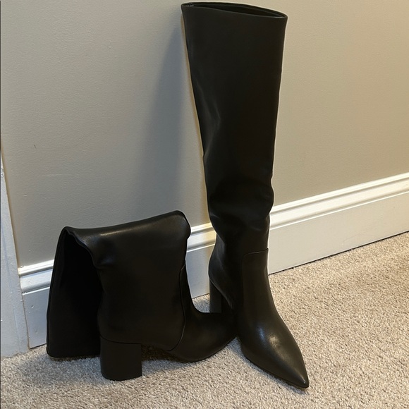 Steve Madden Shoes - Steve Madden Black Over-the-Knee Pointed-Toe Boots